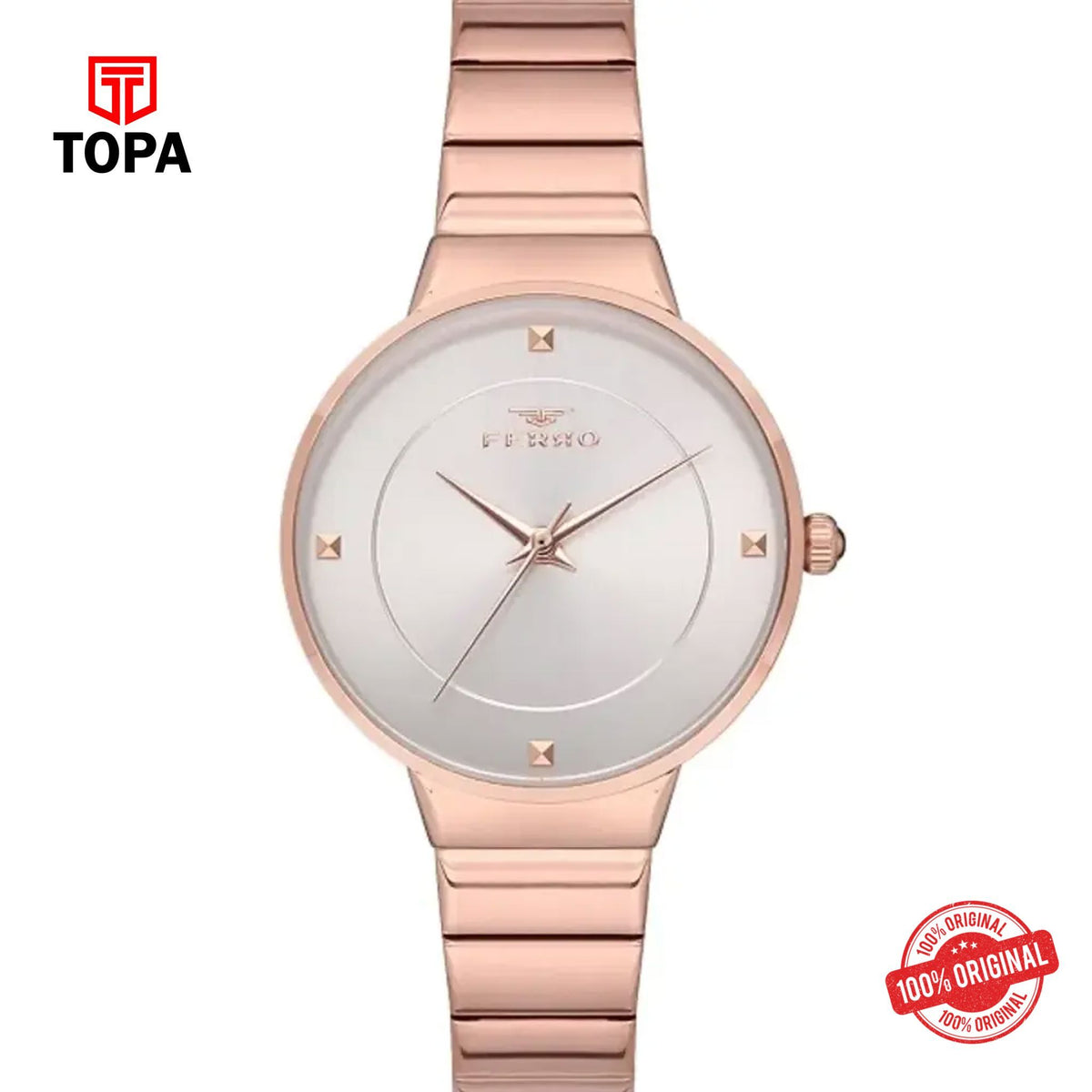 Topa Ferro-F40080A-C-Metal-Band-Women-Watch - Product Image 1