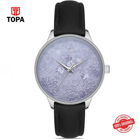 Topa Ferro-F40081-01-Leather-Band-Women-Watch - Product Image 1