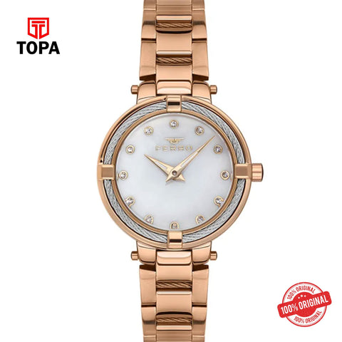 Topa Ferro-F40097A-E2-Metal-Band-Women-Watch - Product Image 1