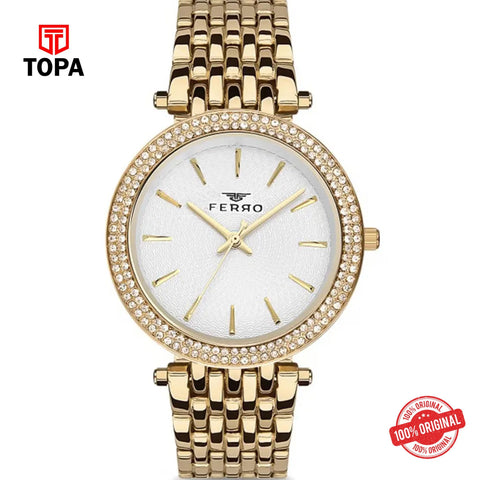 Topa Ferro-F61576A-B-Metal-Band-Women-Watch - Product Image 1
