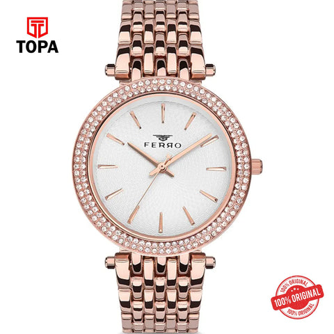 Topa Ferro-F61576A-C-Metal-Band-Women-Watch - Product Image 1