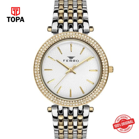 Topa Ferro-F61576A-D-Metal-Band-Women-Watch - Product Image 1