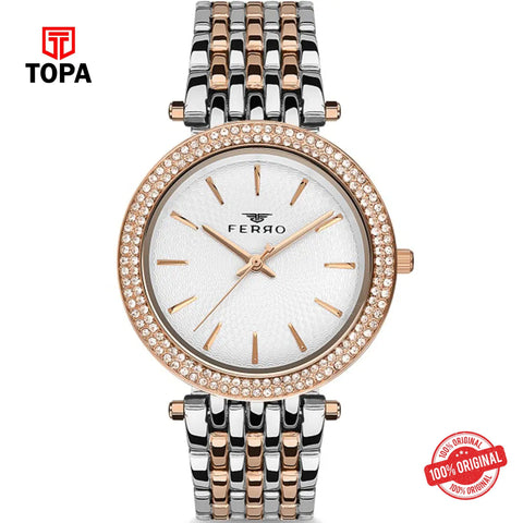 Topa Ferro-F61576A-E-Metal-Band-Women-Watch - Product Image 1