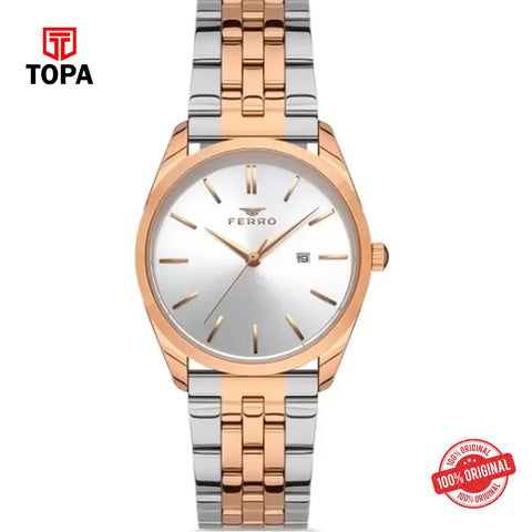 Topa Ferro-FL21231A-E-Metal-Band-Women-Watch - Product Image 1