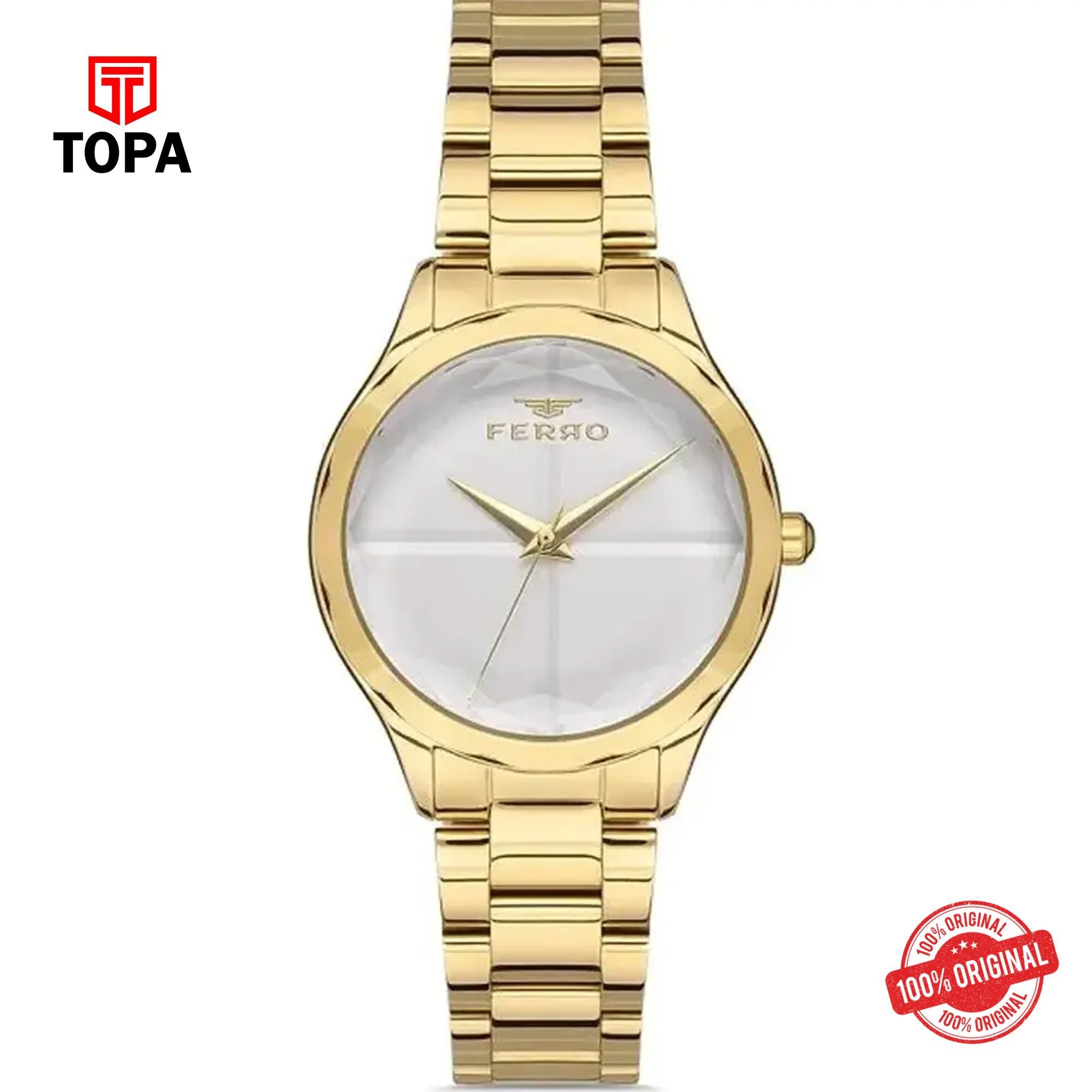 Topa Ferro-FL21250A-B-Metal-Band-Women-Watch - Product Image 1