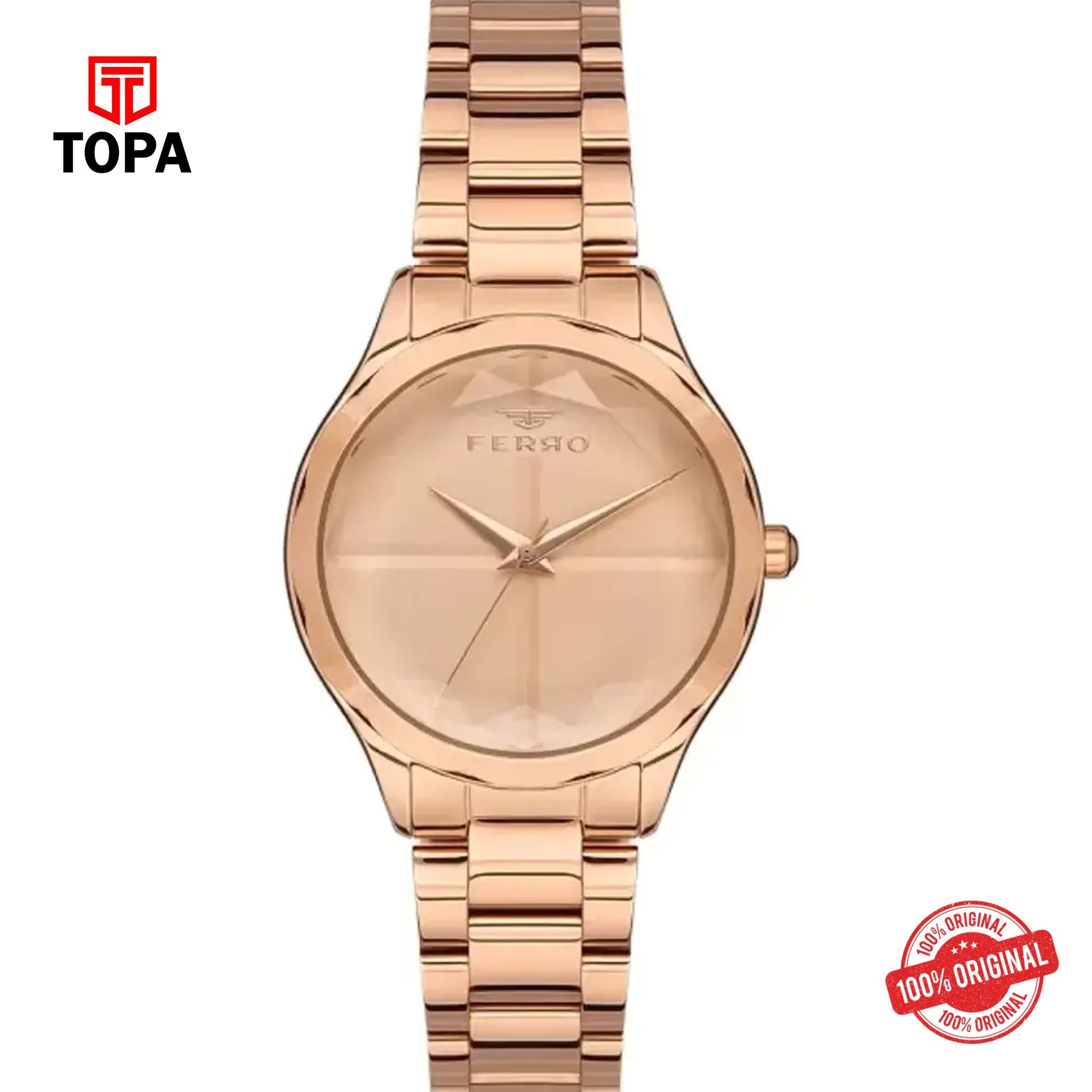 Topa Ferro-FL21250A-C4-Metal-Band-Women-Watch - Product Image 1