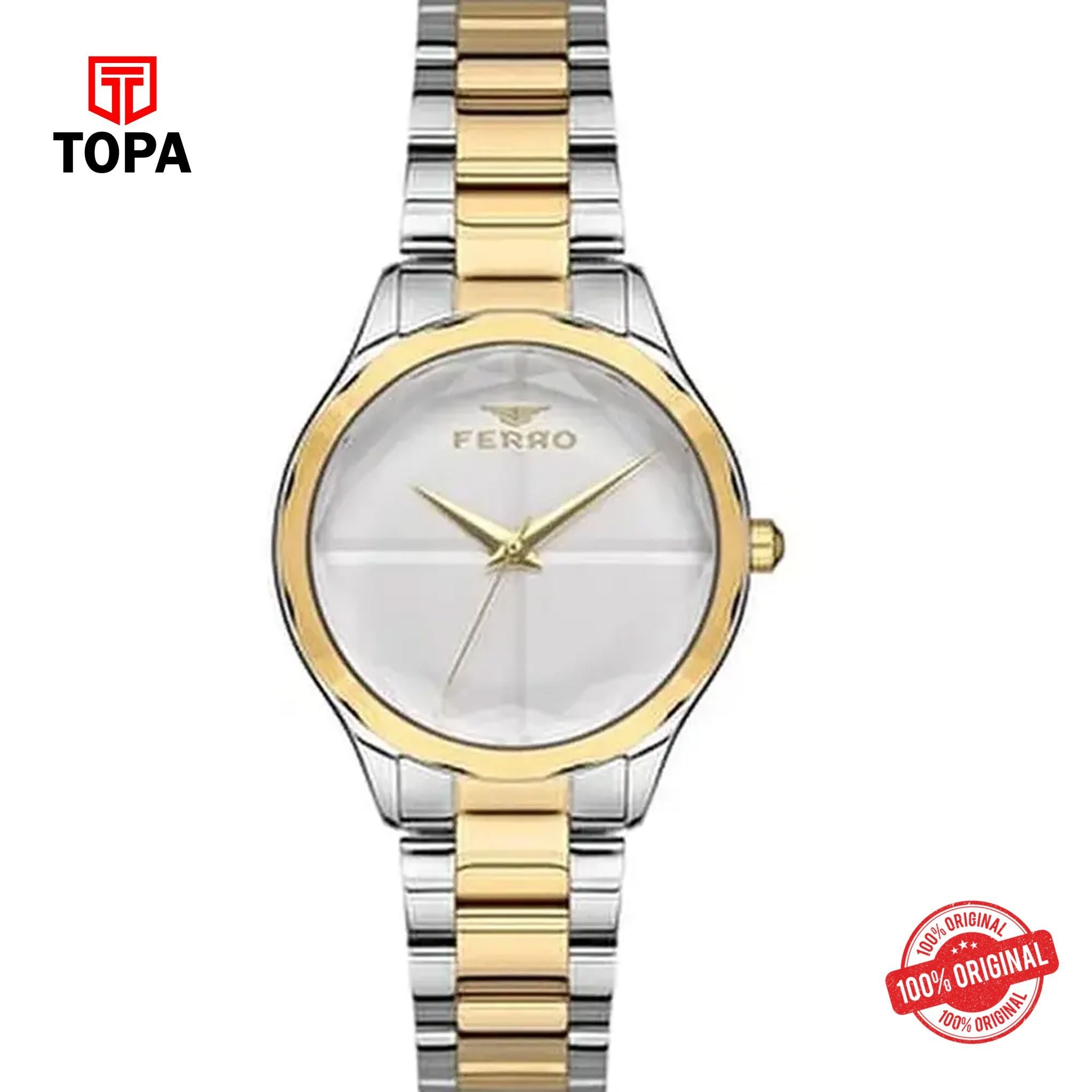 Topa Ferro-FL21250A-D-Metal-Band-Women-Watch - Product Image 1