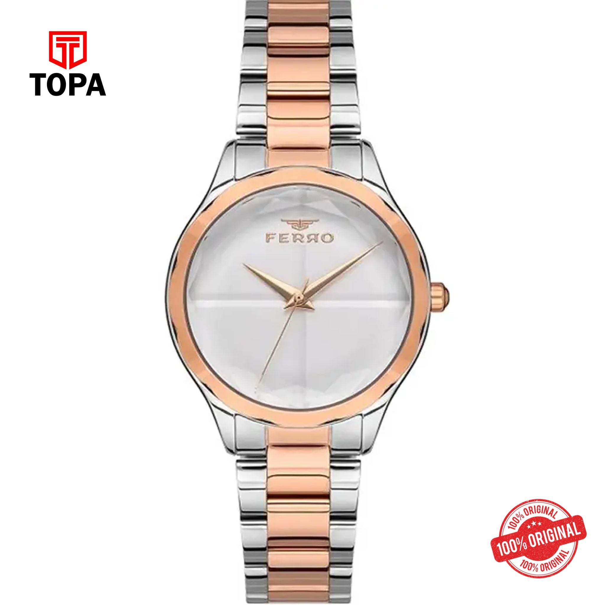 Topa Ferro-FL21250A-E-Metal-Band-Women-Watch - Product Image 1