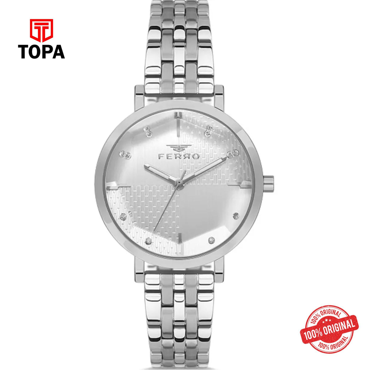 Topa Ferro-FL21252A-A-Metal-Band-Women-Watch - Product Image 1
