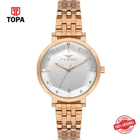Topa Ferro-FL21252A-C-Metal-Band-Women-Watch - Product Image 1