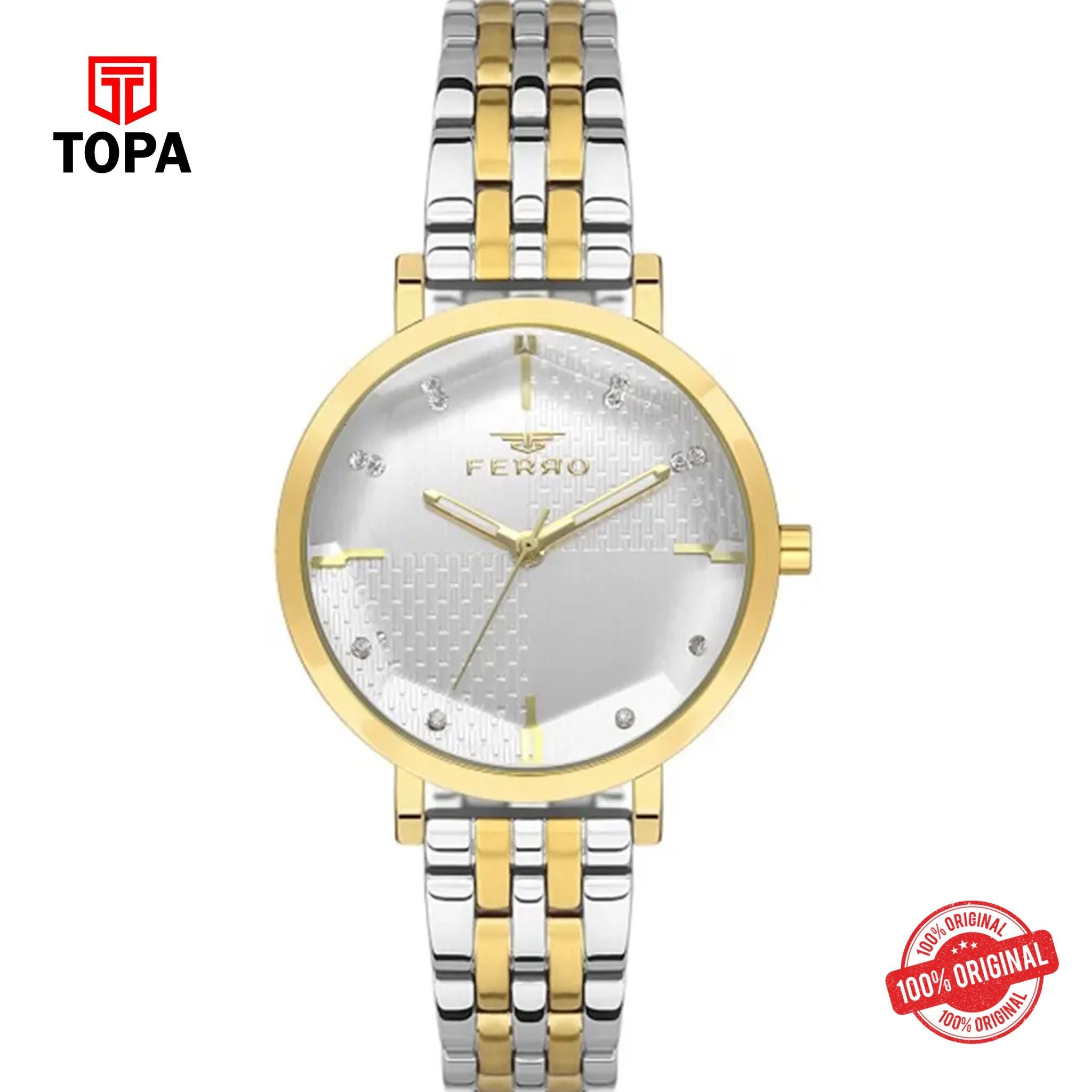 Topa Ferro-FL21252A-D-Metal-Band-Women-Watch - Product Image 1
