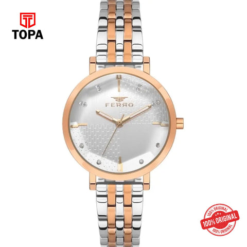 Topa Ferro-FL21252A-E-Metal-Band-Women-Watch - Product Image 1
