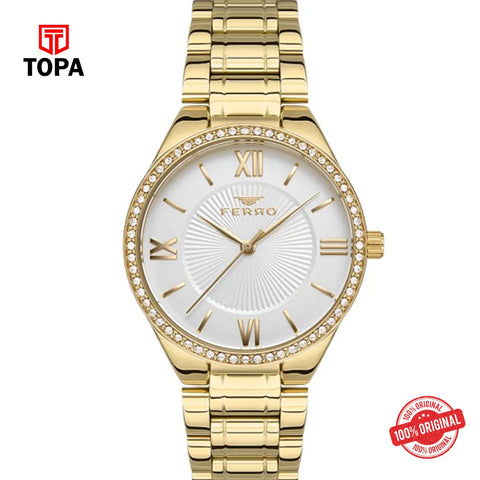 Topa Ferro-FL21262A-B-Metal-Band-Women-Watch - Product Image 1