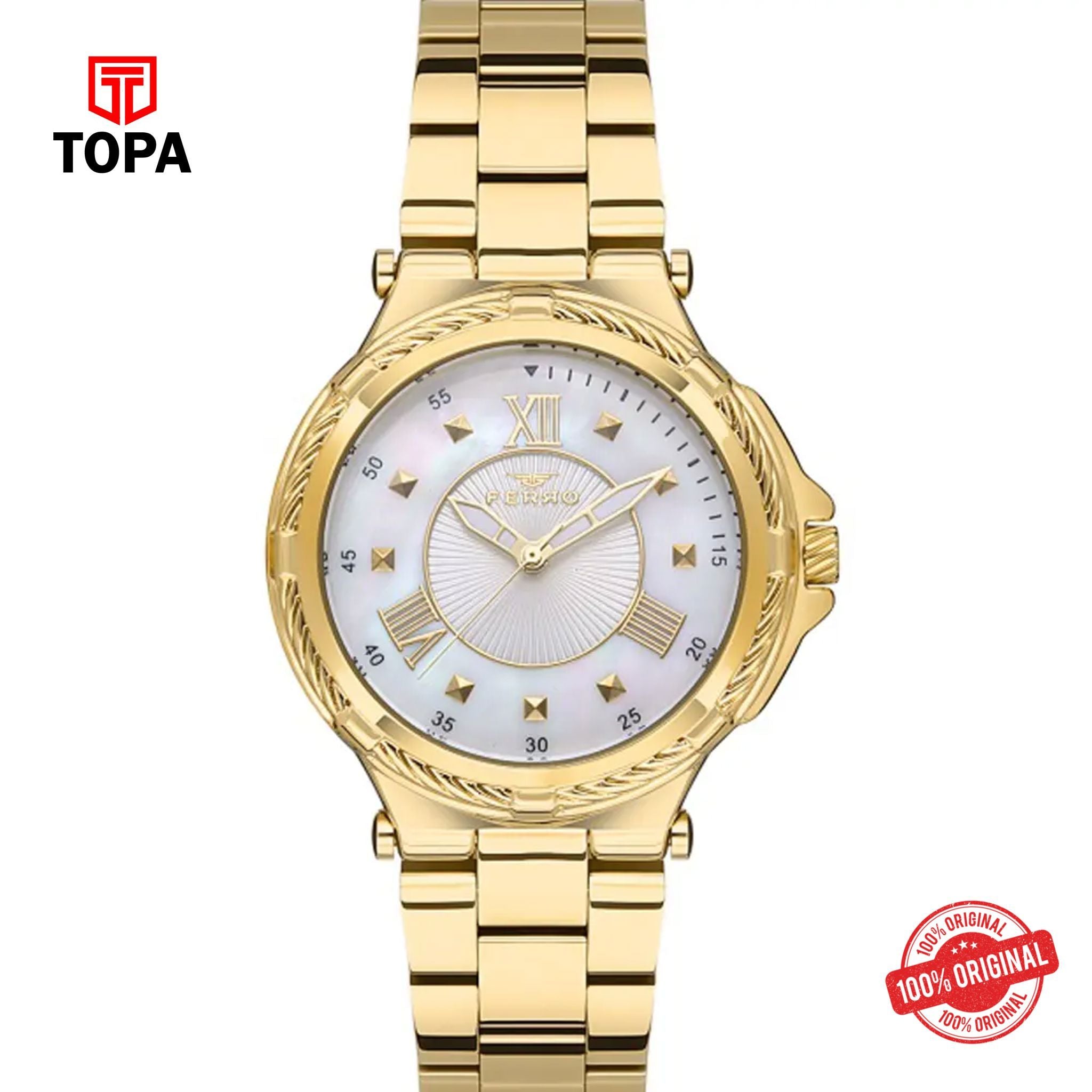 Topa Ferro-FL21272A-B-Metal-Band-Women-Watch - Product Image 1