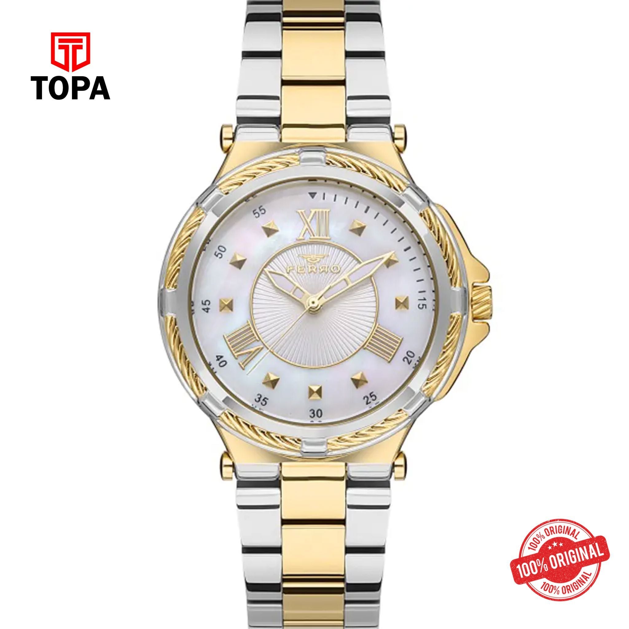 Topa Ferro-FL21272A-D-Metal-Band-Women-Watch - Product Image 1
