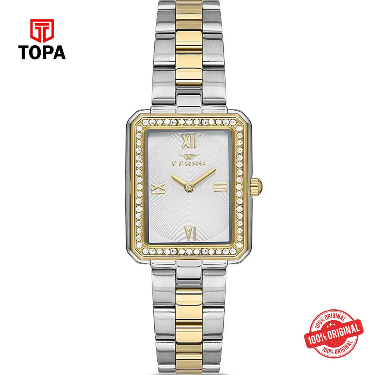 Topa Ferro-FL21278A-D-Metal-Band-Women-Watch - Product Image 1
