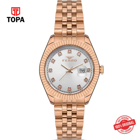 Topa Ferro-FL21294A-C-Metal-Band-Women-Watch - Product Image 1