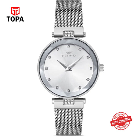 Topa Ferro-FL21297C-A-Mesh-Band-Women-Watch - Product Image 1