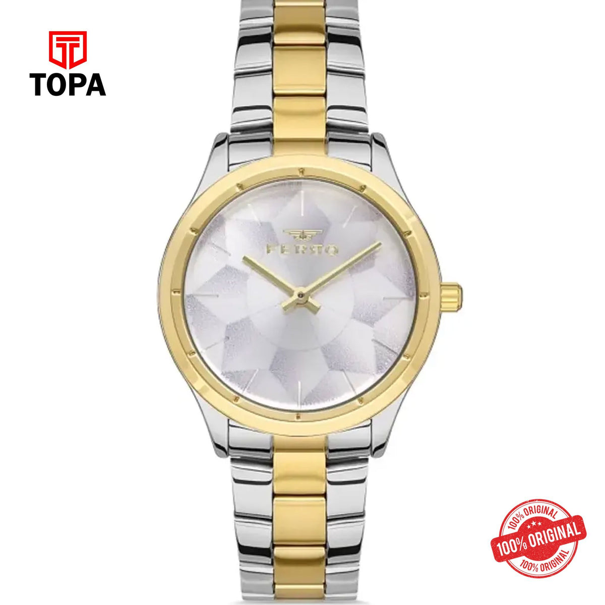 Topa Ferro-FL21330A-D-Metal-Band-Women-Watch - Product Image 1