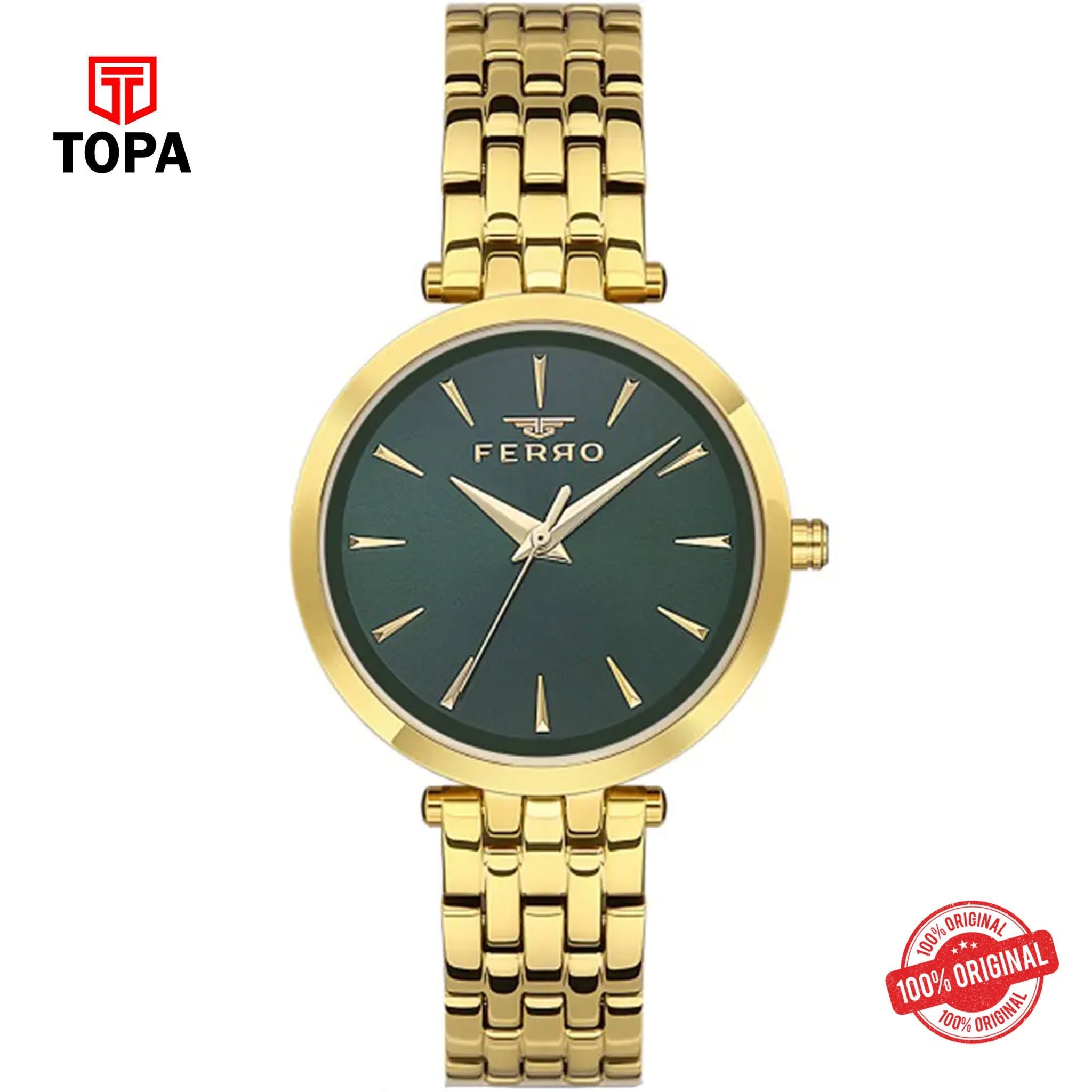 Topa Ferro-FL21331A-B6-Metal-Band-Women-Watch - Product Image 1