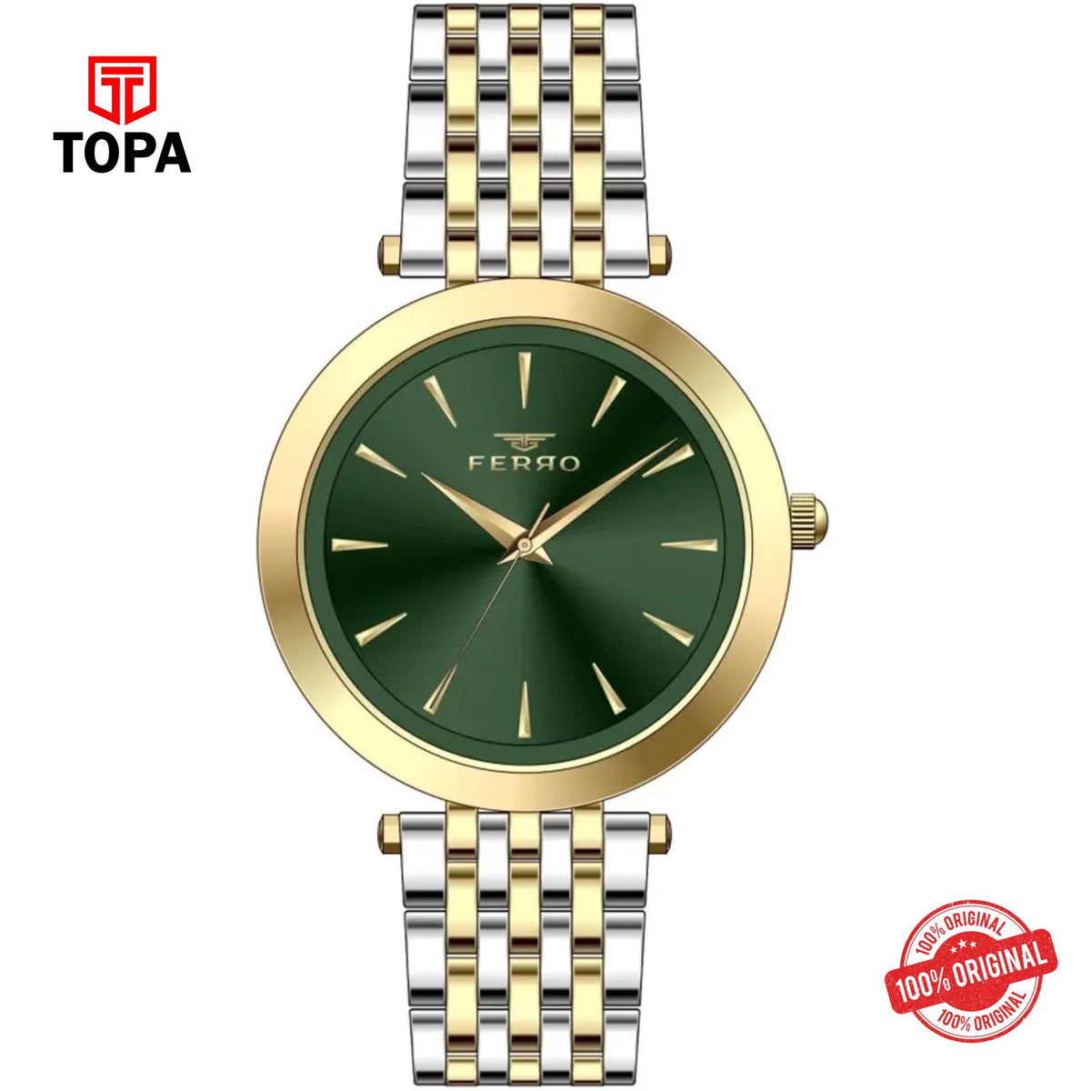 Topa Ferro-FL21331A-D6-Metal-Band-Women-Watch - Product Image 1