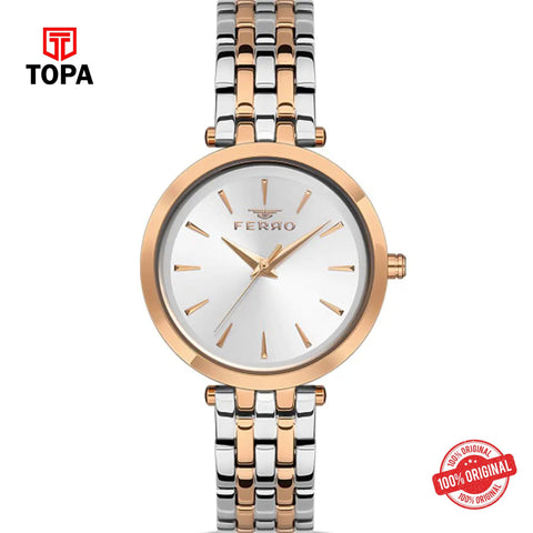Topa Ferro-FL21331A-E-Metal-Band-Women-Watch - Product Image 1