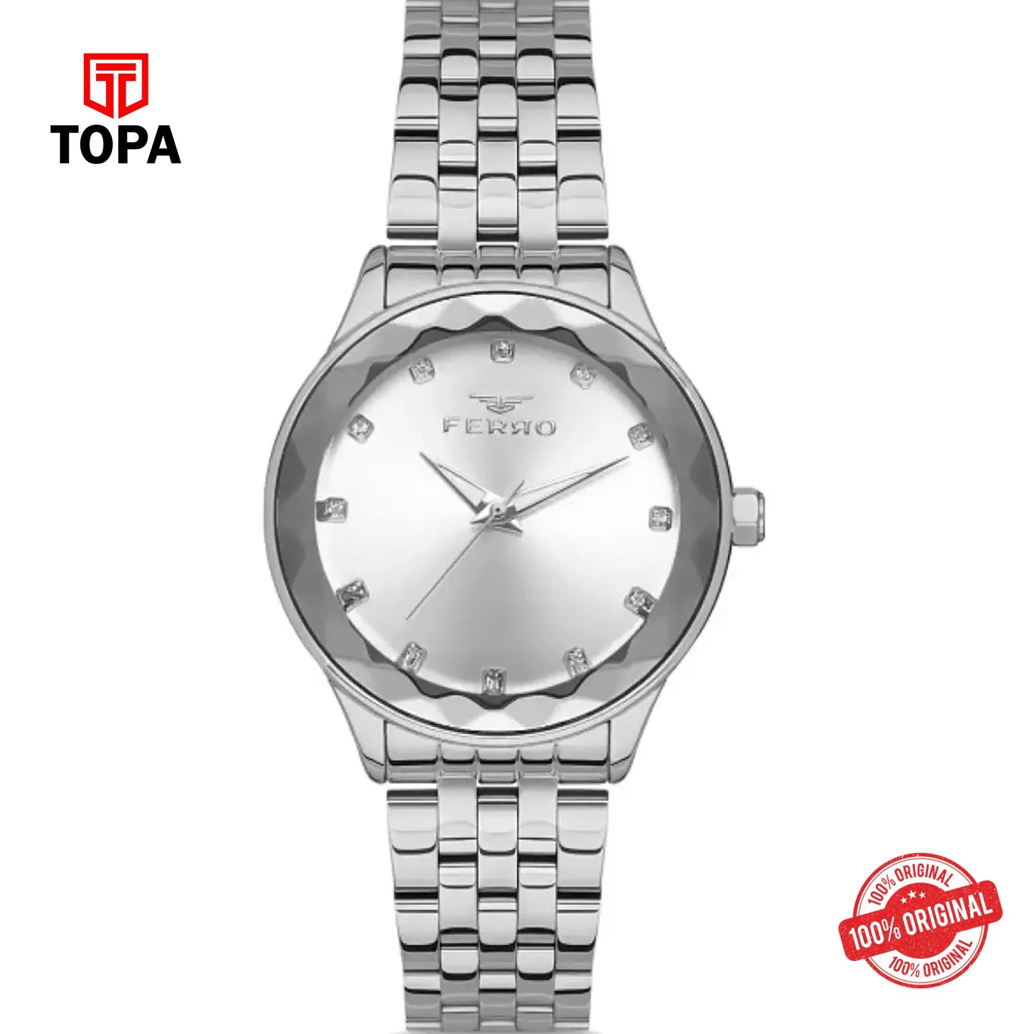 Topa Ferro-FL21334A-A-Metal-Band-Women-Watch - Product Image 1