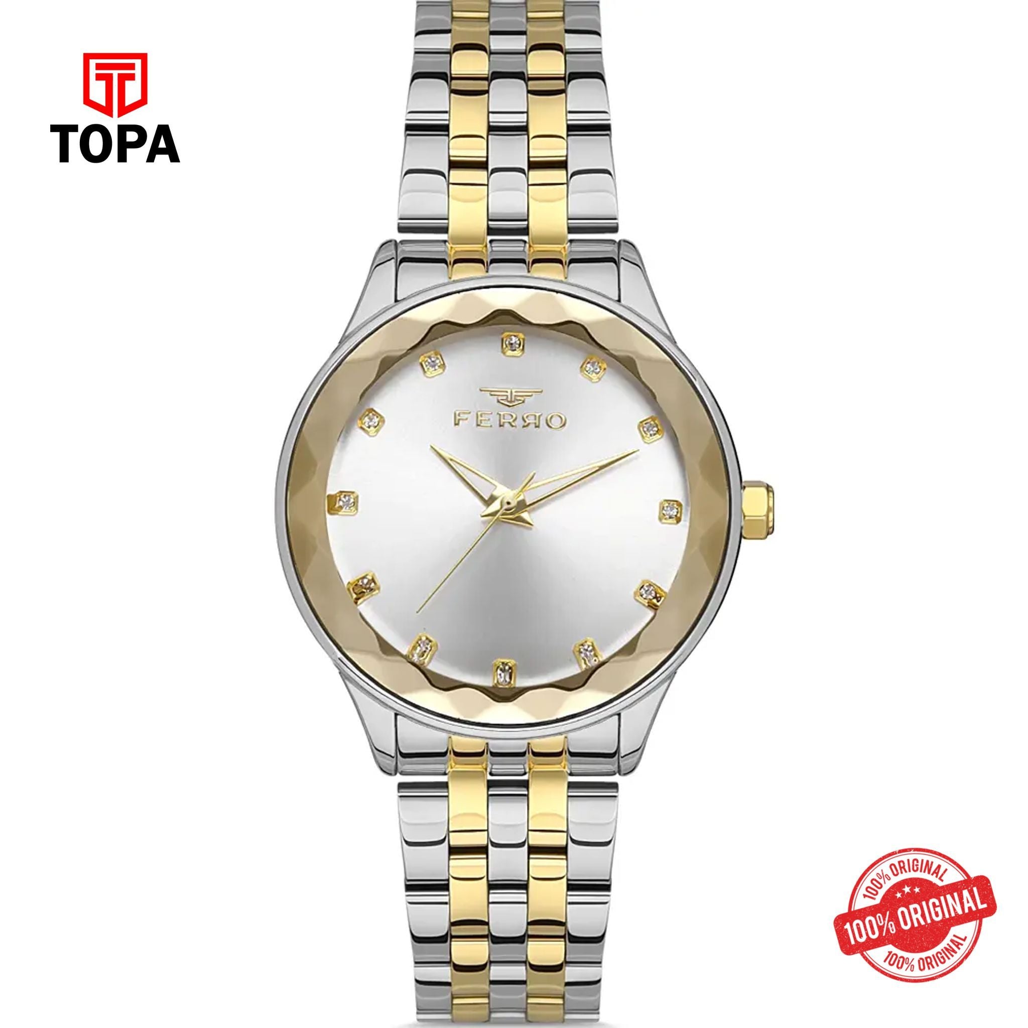 Topa Ferro-FL21334A-D-Metal-Band-Women-Watch - Product Image 1