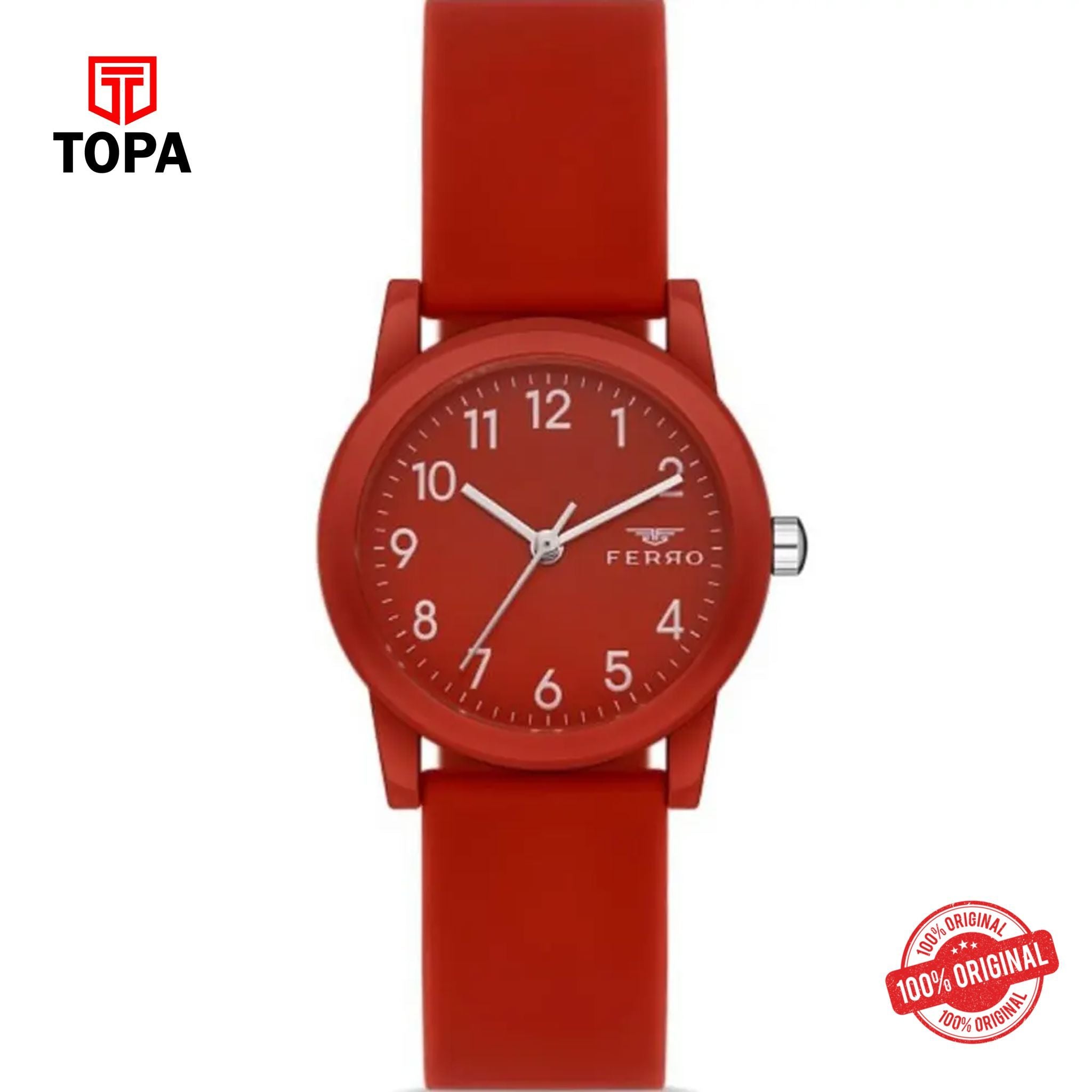 Topa Ferro-FL21342D-ZM-Rubber-Band-Women-Watch - Product Image 1