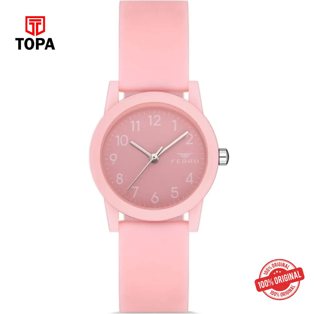 Topa Ferro-FL21342D-ZO-Rubber-Band-Women-Watch - Product Image 1