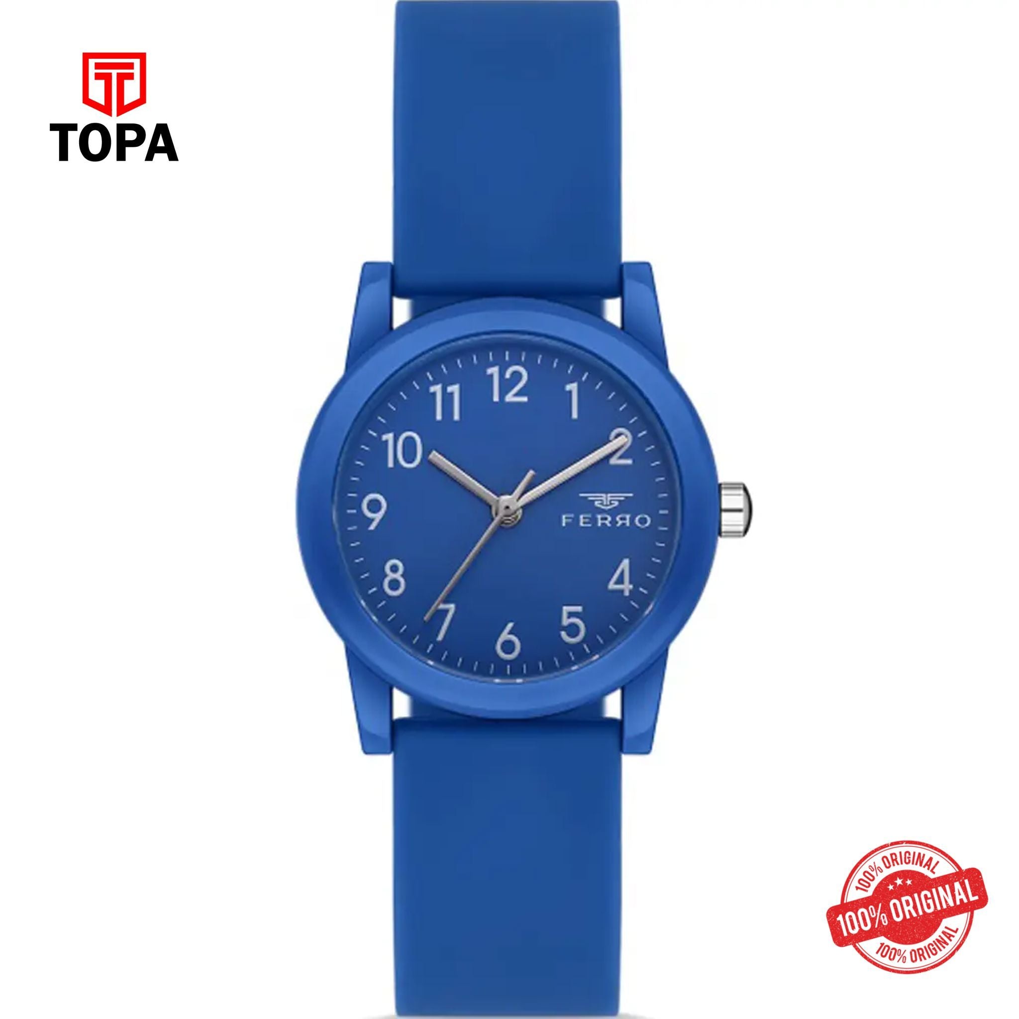 Topa Ferro-FL21342D-ZP-Rubber-Band-Women-Watch - Product Image 1