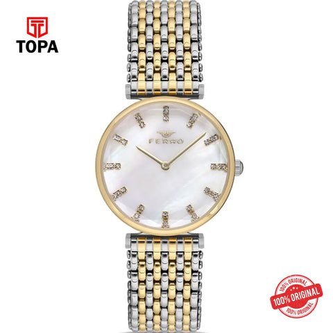 Topa Ferro-FL21383A-D-Metal-Band-Women-Watch - Product Image 1