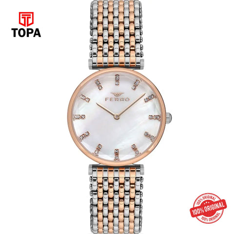 Topa Ferro-FL21383A-E-Metal-Band-Women-Watch - Product Image 1