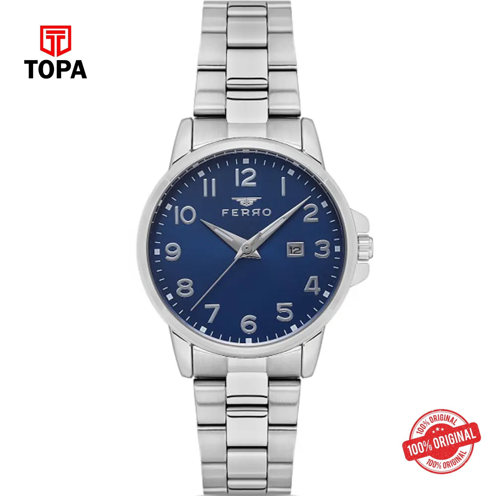 Topa Ferro-FL21393A-A3-Metal-Band-Women-Watch - Product Image 1