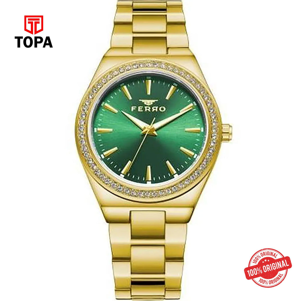 Topa Ferro-FL21446A-B6-Metal-Band-Women-Watch - Product Image 1