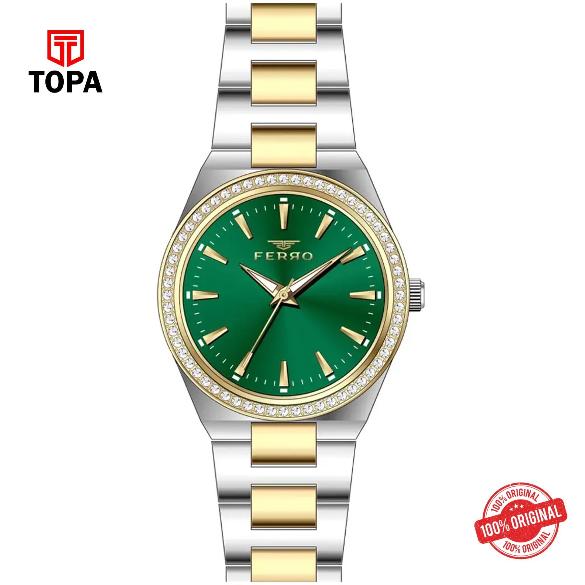 Topa Ferro-FL21446A-D6-Metal-Band-Women-Watch - Product Image 1