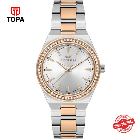 Topa Ferro-FL21446A-E-Metal-Band-Women-Watch - Product Image 1