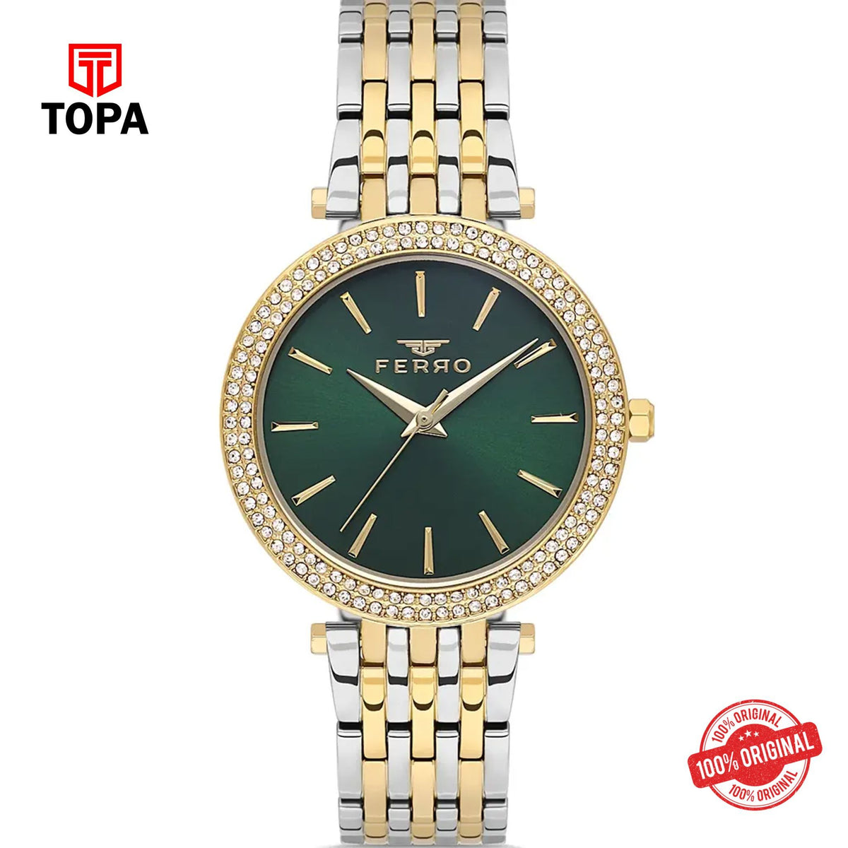 Topa Ferro-FL21449A-D6-Metal-Band-Women-Watch - Product Image 1