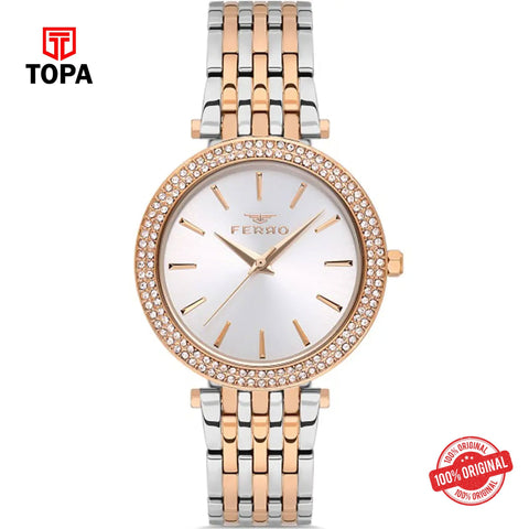 Topa Ferro-FL21449A-E-Metal-Band-Women-Watch - Product Image 1