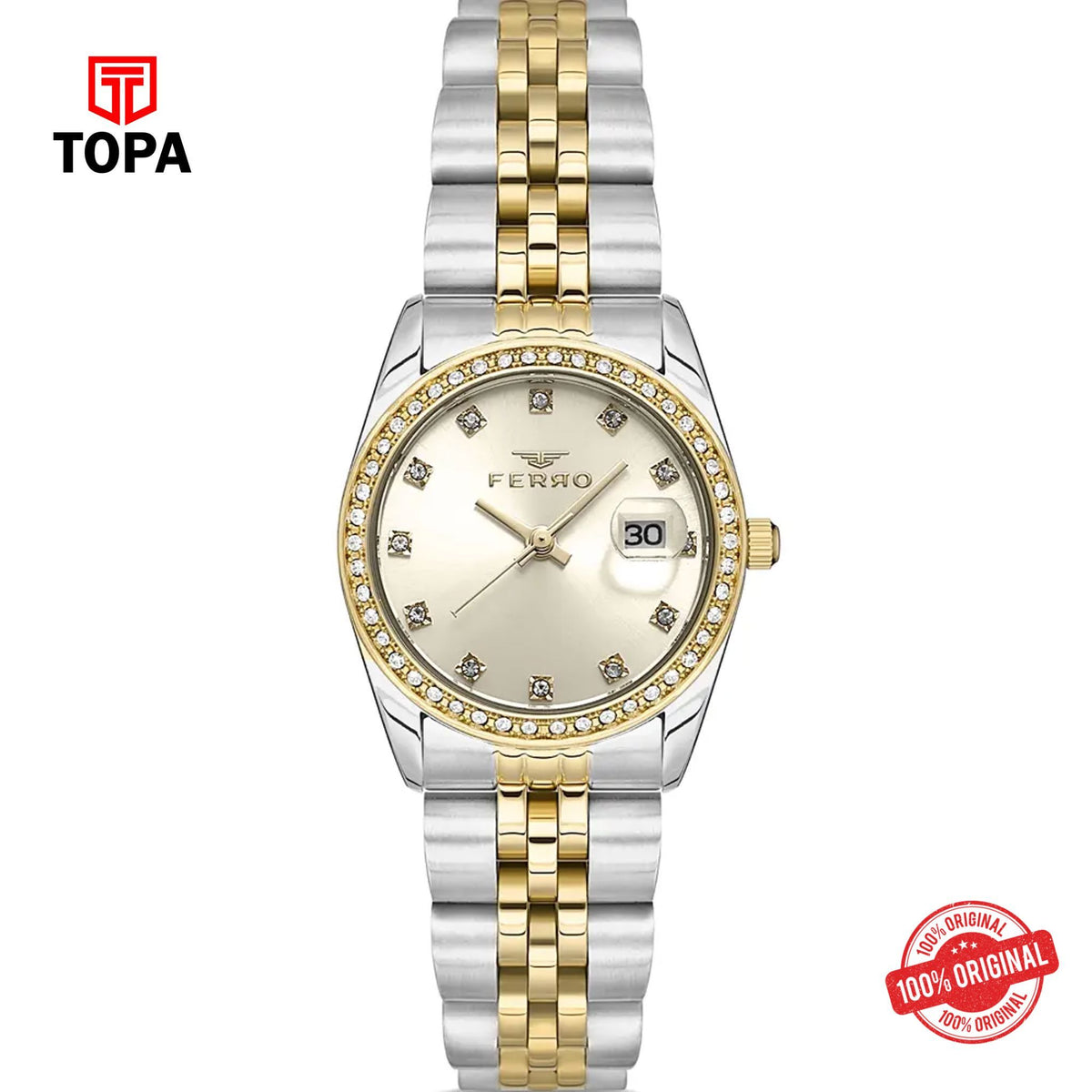Topa Ferro-FL21450A-D4-Metal-Band-Women-Watch - Product Image 1