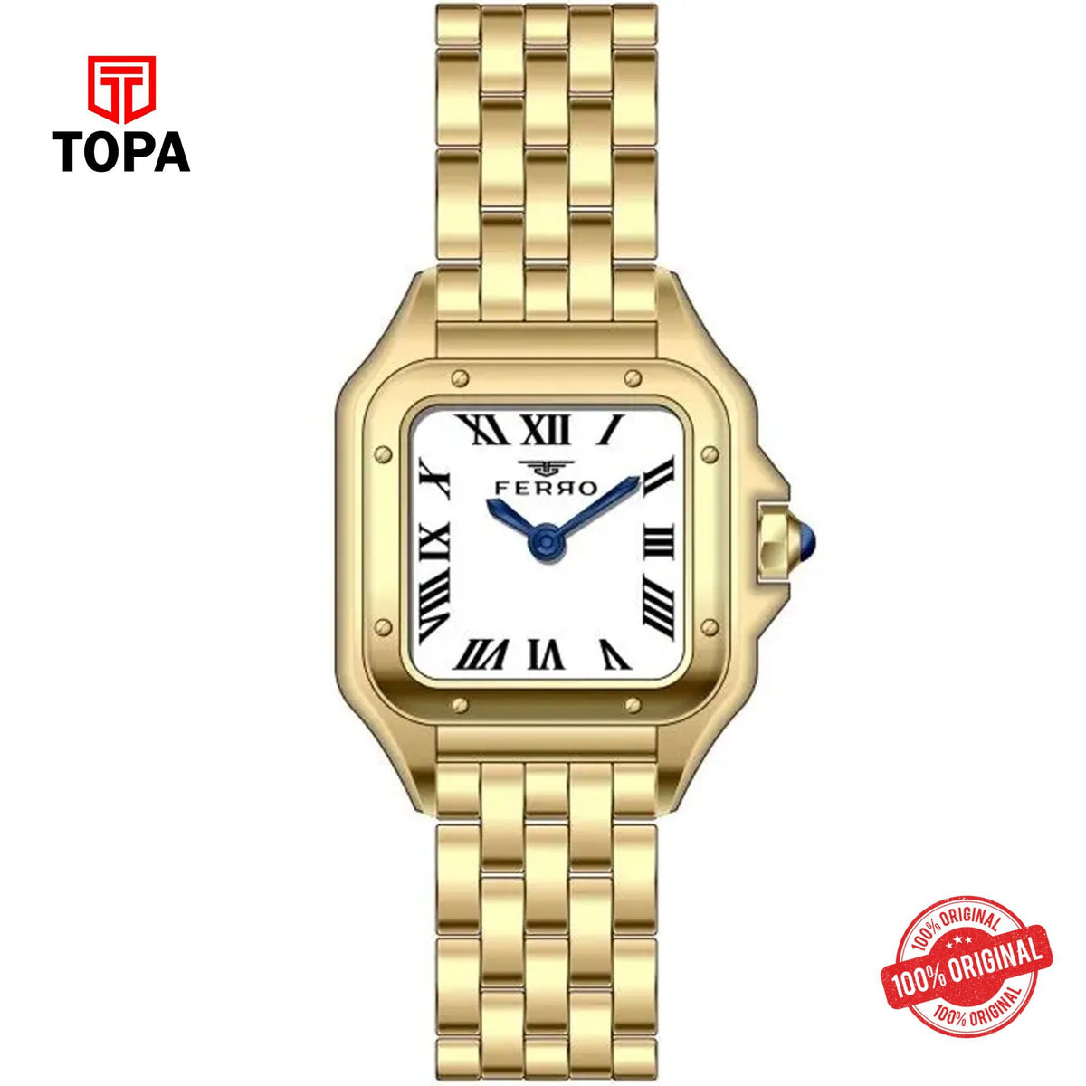 Topa Ferro-FL21462A-B-Metal-Band-Women-Watch - Product Image 1