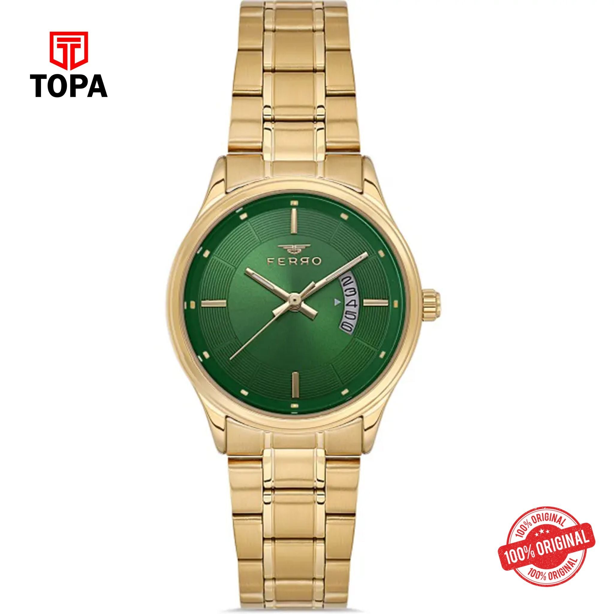 Topa Ferro-FL21464A-B6-Metal-Band-Women-Watch - Product Image 1