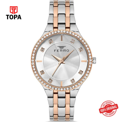 Topa Ferro-FL21467A-E-Metal-Band-Women-Watch - Product Image 1