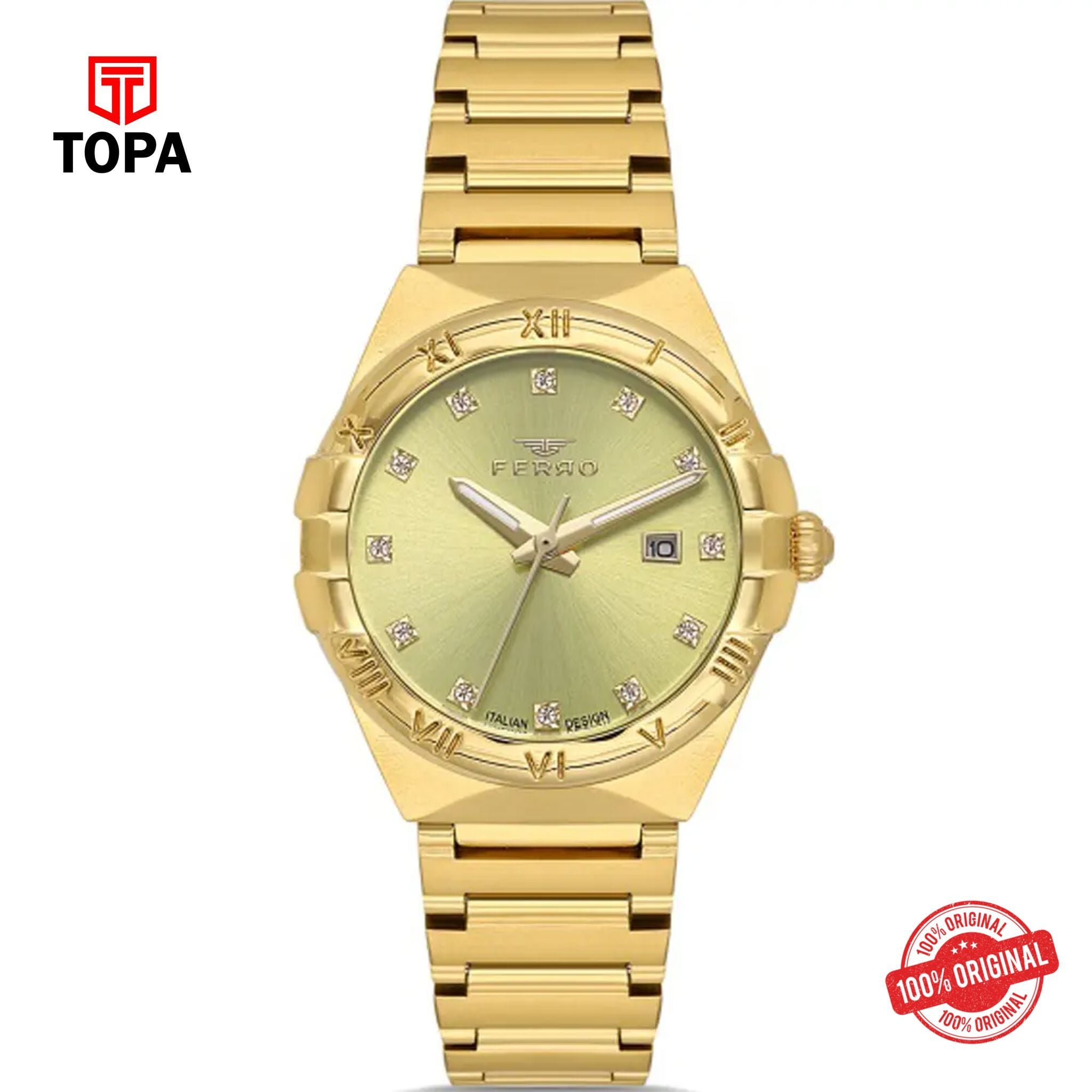 Topa Ferro-FL21472A-B4-Metal-Band-Women-Watch - Product Image 1