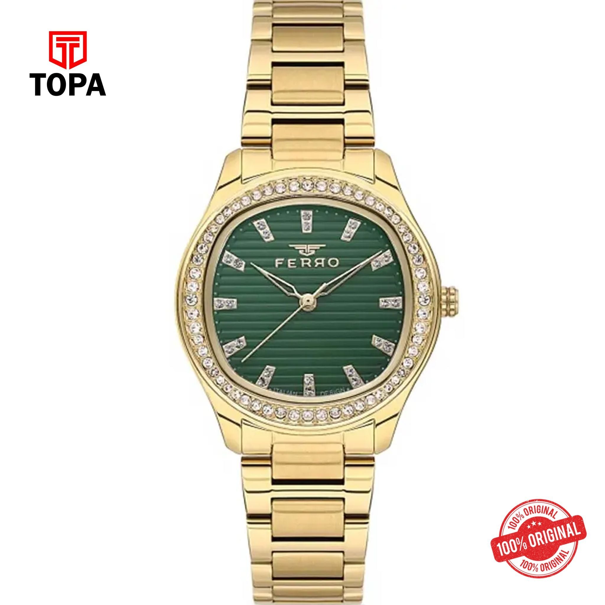 Topa Ferro-FL21473A-B6-Metal-Band-Women-Watch - Product Image 1