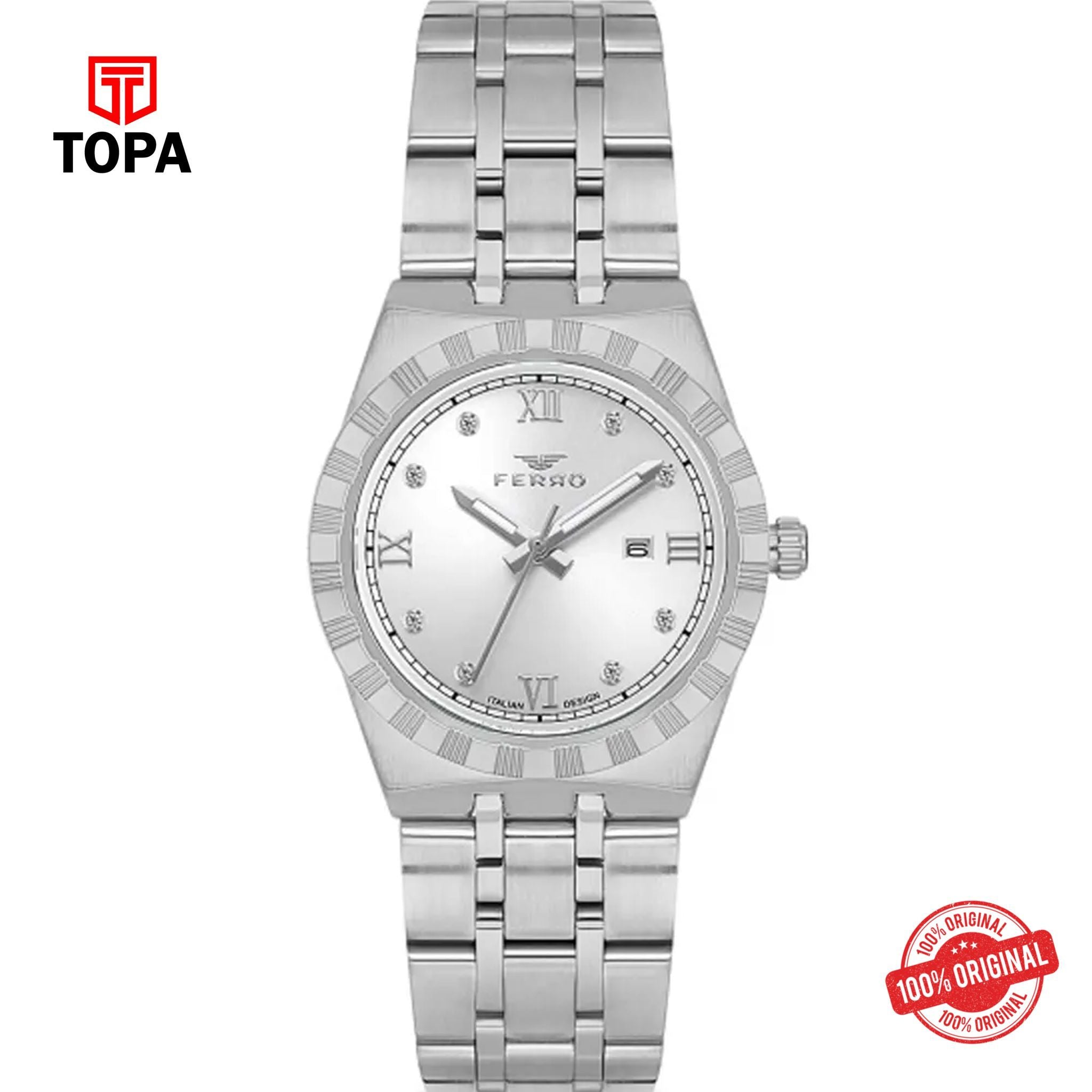 Topa Ferro-FL21475A-A-Metal-Band-Women-Watch - Product Image 1