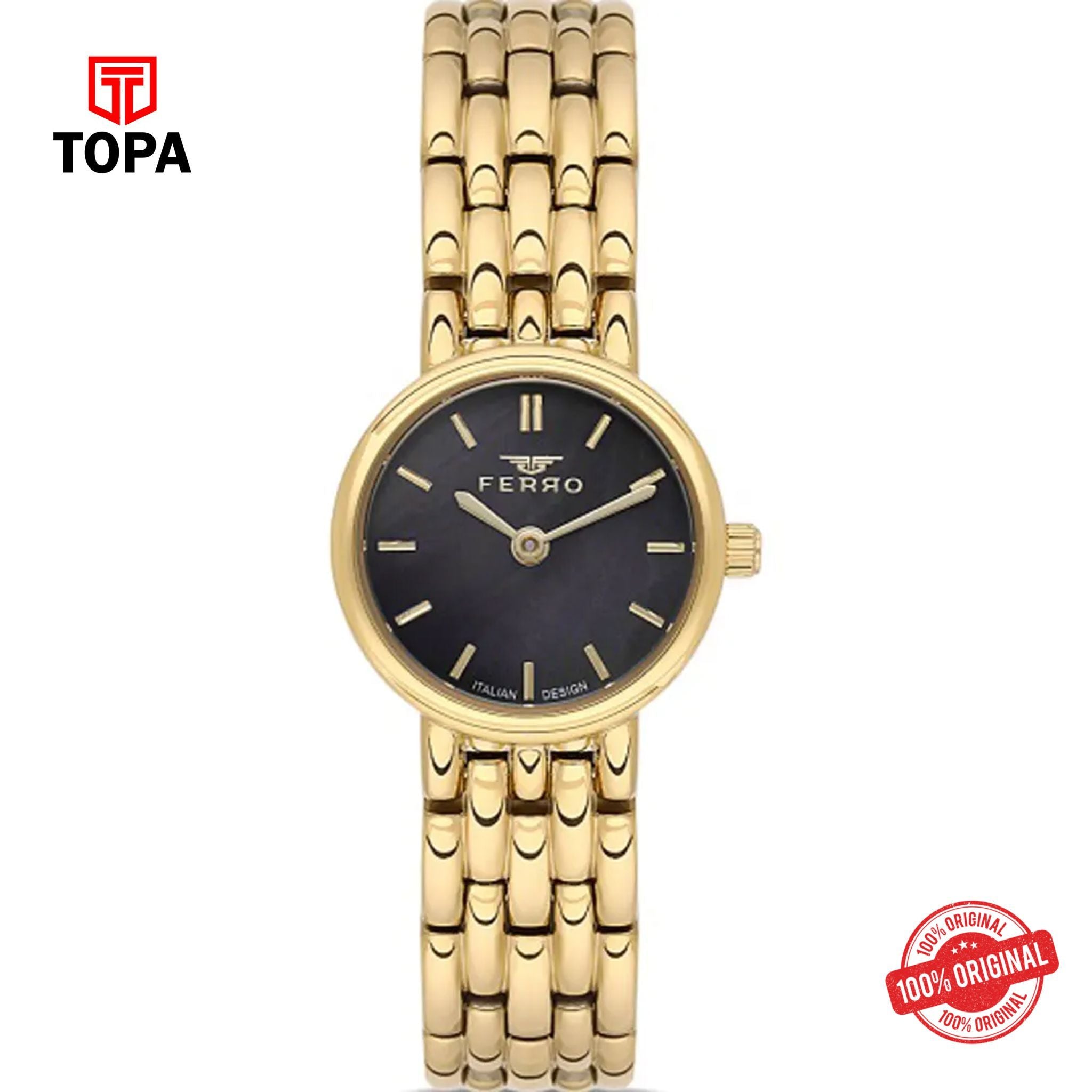 Topa Ferro-FL21486A-B2-Metal-Band-Women-Watch - Product Image 1