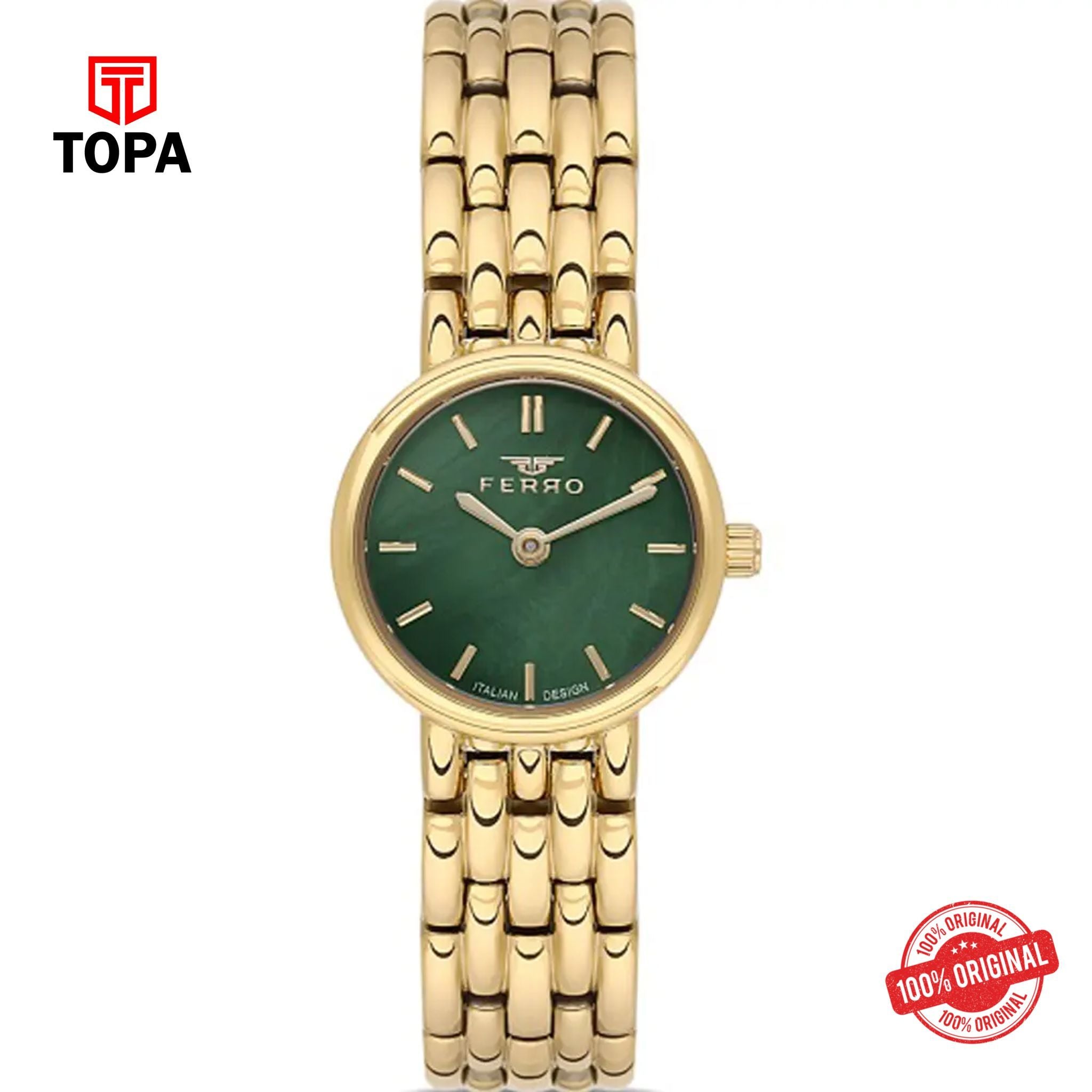 Topa Ferro-FL21486A-B6-Metal-Band-Women-Watch - Product Image 1
