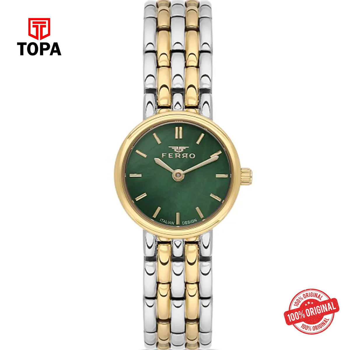 Topa Ferro-FL21486A-D6-Metal-Band-Women-Watch - Product Image 1