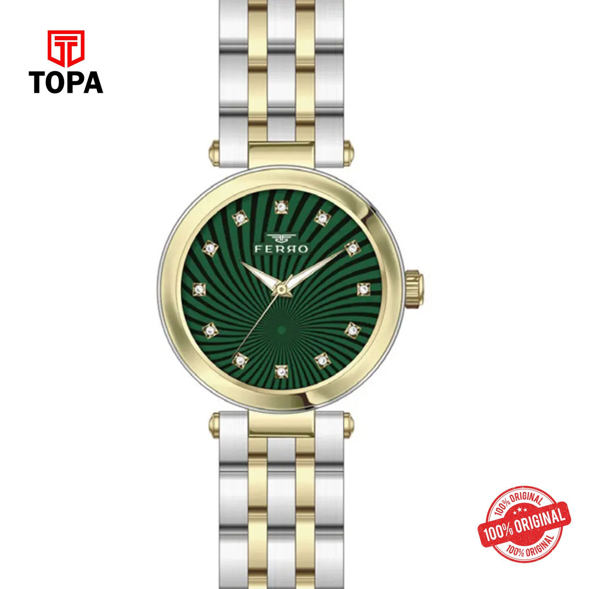 Topa Ferro-FL21489A-D6-Metal-Band-Women-Watch - Product Image 1